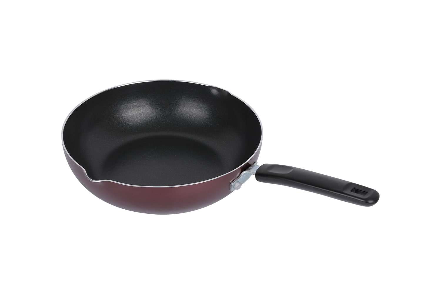 CLB2821D Wok-Med glasslokk 28 wok, Flaming Wok, non-stick wok