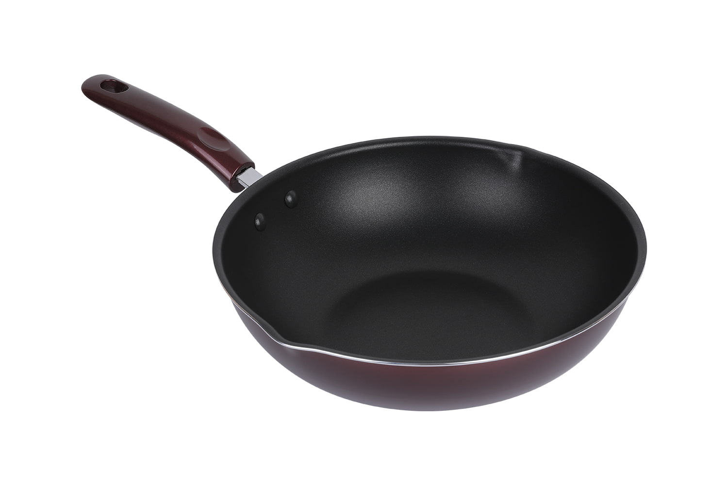 CLB3031D Wok-Med glasslokk 30 wok, Flaming Wok, non-stick wok